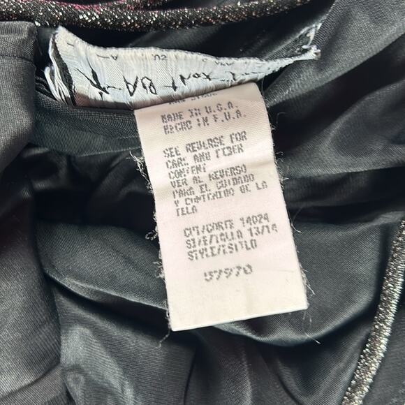 All That Jazz black shimmer fit and flare cocktail party  dress, size 13 14 - Picture 7 of 10